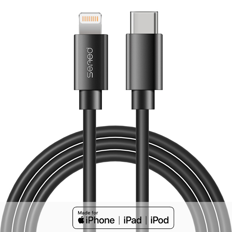 MFi认证Type-C Lightning充电数据线1.2m适用于苹果